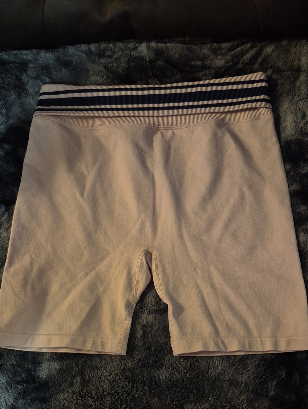PINK Victoria's Secret Pink Bike Shorts with Navy Striped Waistband